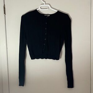 Garage Black Button-Down Women's Top